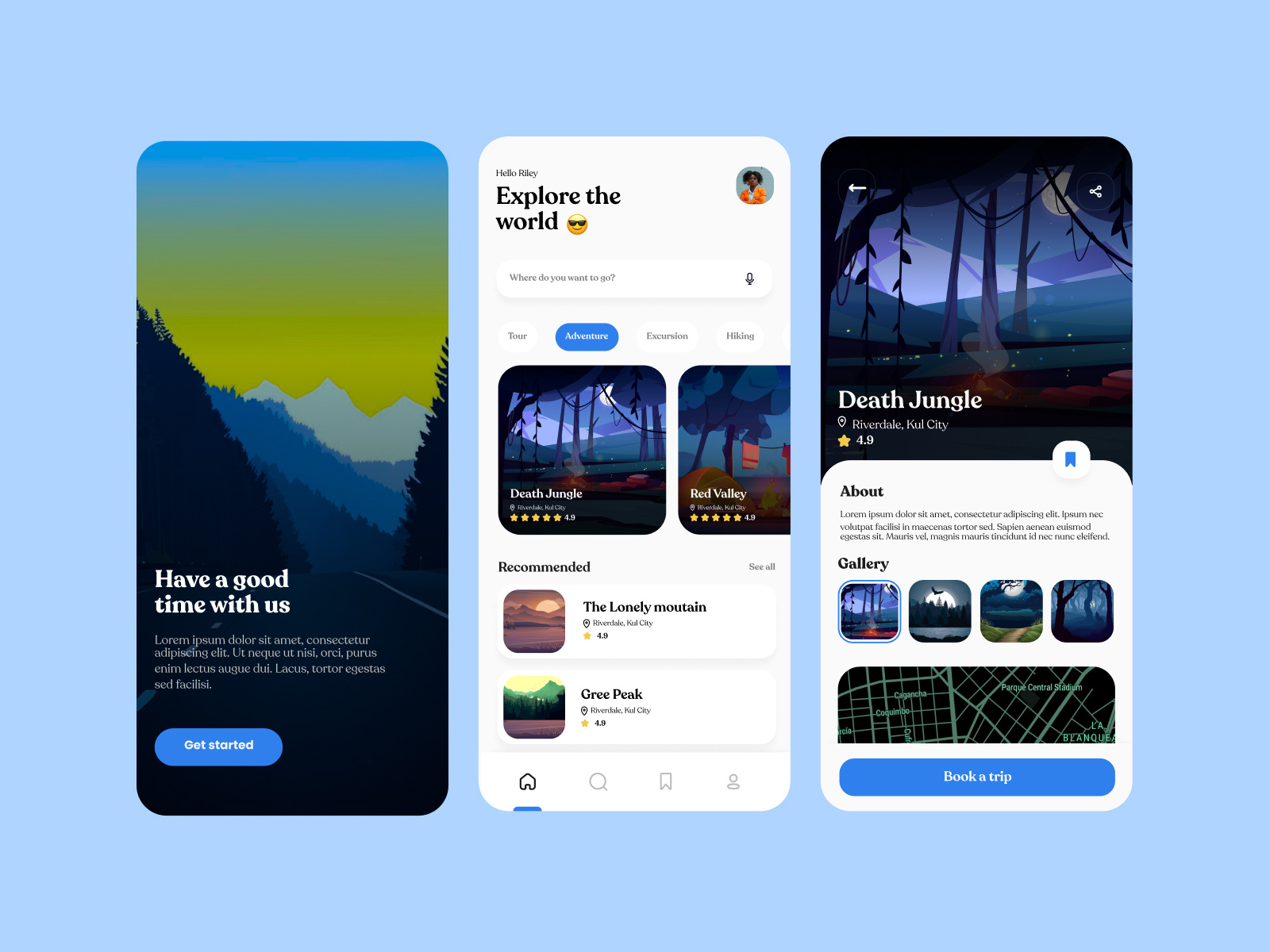 Travve App design With figma by Maurice Victor on Dribbble