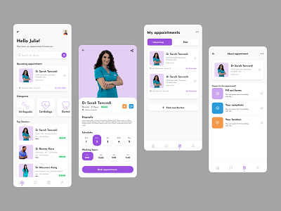 MeetDoc Mobile App design