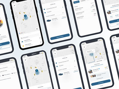 iWex - Carpooling concept on blockchain blockchain bolt carpooling carsharing clean crypto figma mobile app uber ui ui design