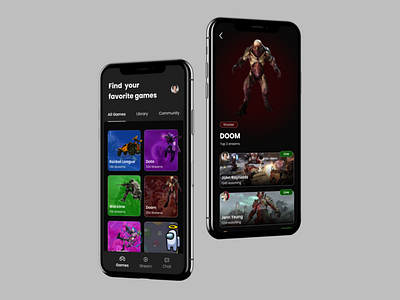 Videogame Streaming App Design