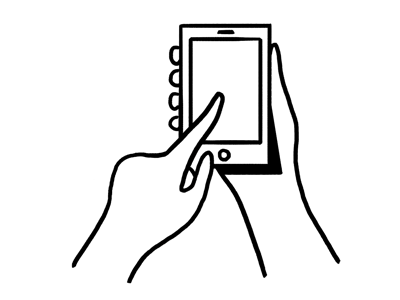 Newsletter Animation animation hands illustration phone sunrise