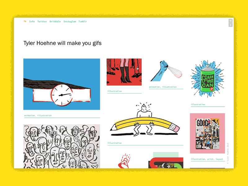 New Site Day! animation branding gif illustration portfolio print website