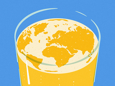 Sustainable Beer beer editorial foam illustration