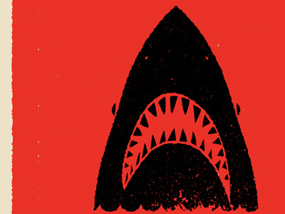 Duh duh...duh duh black illustration red shark texture