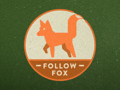 Follow Fox 1 branding fox logo texture