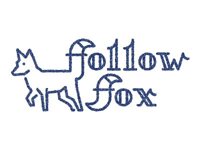 Follow Fox 2 branding fox logo texture type