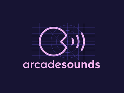 ArcadeSounds - Logo Concept (Grid System) brand branding grid grid system identity identity design logo logo concept logo design logo designer logo type logomaker logomark