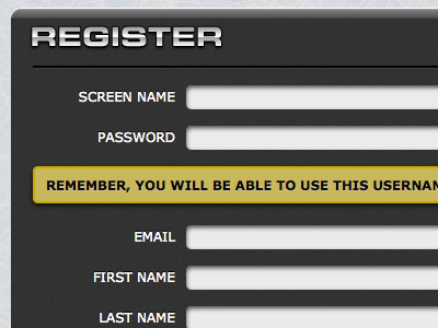 register form css form html register ui web