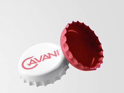 Cavani beverage bottle branding cap design food graphic graphic design identity logo red