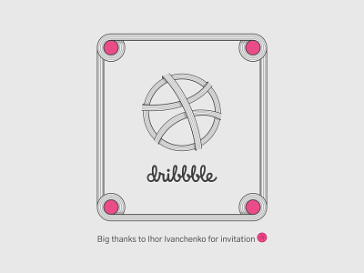 Hello Dribbble branding design icon logo minimal vector