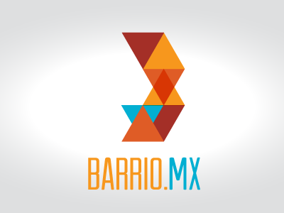 Barrio.mx logo sketch b barrio geometric logo rejected triangles