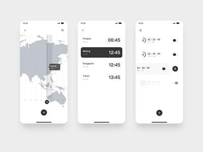 JiAN 04 black and white design minimalist mobile ui uiux