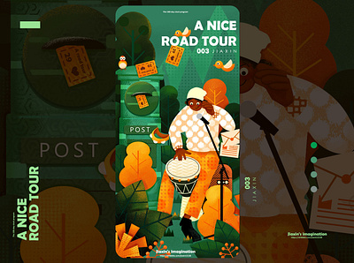 A nice road tour 2 art illustration illustration art illustration design ui
