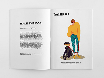 Walk the dog illustration illustration art illustration artist