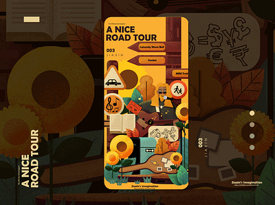 A nice road tour。 art design illustration illustration art illustration artist illustration design illustration digital