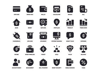 Fintech Icon Set