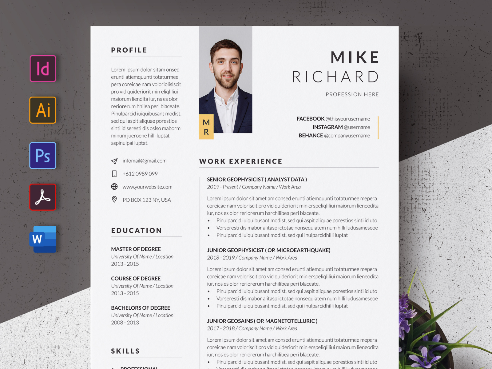 Modern CV Resume By Andri Kurniawan On Dribbble