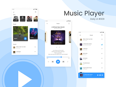 Music Player daily 100 challenge daily ui daily ui 009 mobile design mobile ui music app music player ui