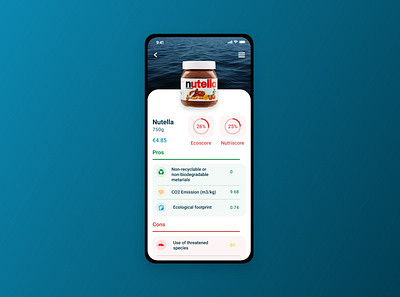 Nutrition App Design adobe xd app design figma mockup products project ui
