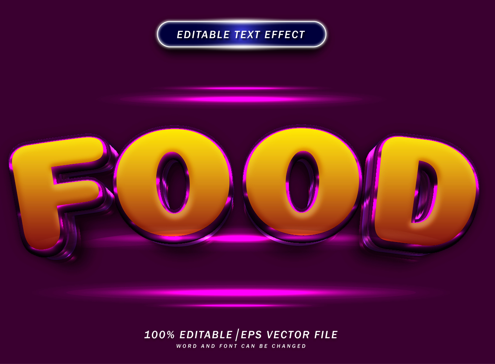 food-3d-text-style-effect-editable-by-nur-alfarizi-on-dribbble