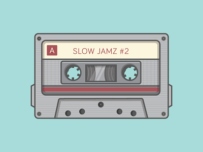 Cassette Tape cassette illustration music old retro slow jams tape