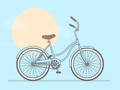 Ride or Die Bitch beach cruiser bicycle bike cloud pedals ride seat sun