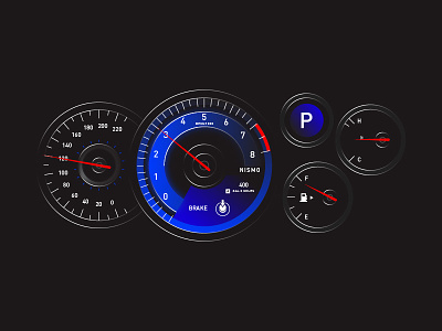EnGAUGED car dashboard gauged gtr nismo nissan speedometer tachometer