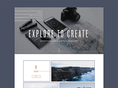 Explore to Create blog explore ui web web design website