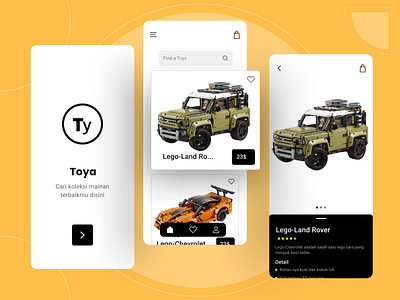 ToyaApp Exploration android app clean icon ios simple toys ui