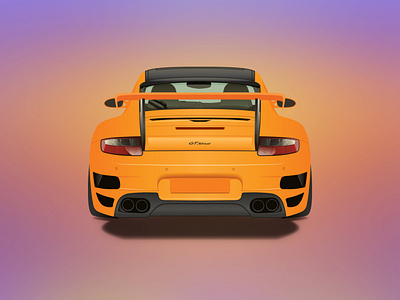 Porsche 911 - Adobe Illustrator adobe illustrator art auto car drawn illustration industrial design vector vehicle