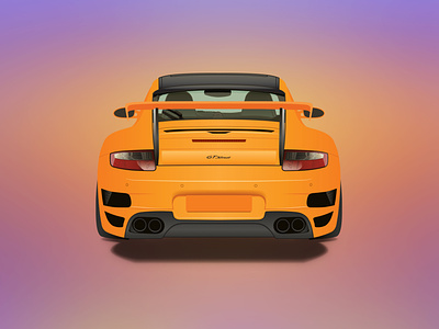 Porsche 911 - Adobe Illustrator adobe illustrator art auto car drawn illustration industrial design vector vehicle