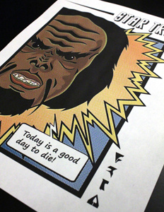 Worf Comic Print