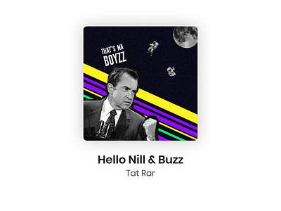 Cover art for track "Hello Nill & Buzz" artwork cover art design graphic design illustration