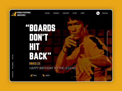 Happy Birthday Bruce Lee birthday bruce lee bruce lee birthday legend ui design web ui website