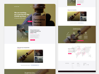 DOCTOR LAB LANDING PAGE landing page design ui uidesign user experience website design website designui website designui webui
