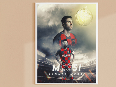 LIONEL MESSI POSTER DESIGN banner football graphic lionelmessi poster