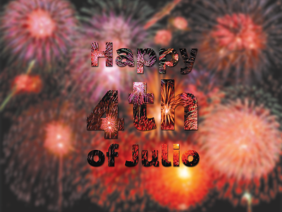 4th of Julio 4th of july blur spanglish