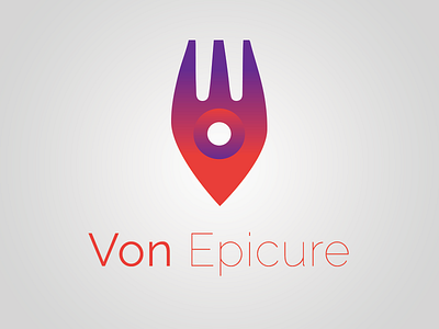 Von Epicure app food fork logo map pointer review