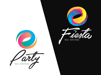 Party/Fiesta art color fiesta gradient logo party restaurant