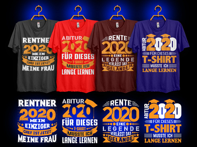 New Year 2020 Germany T-shirt Design Bundle. 2020 bulk custom t shirt design illustration