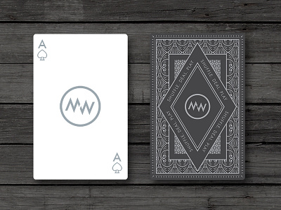 Michael Whitehead Illusionist Deck branding card deck design flat logo playing cards
