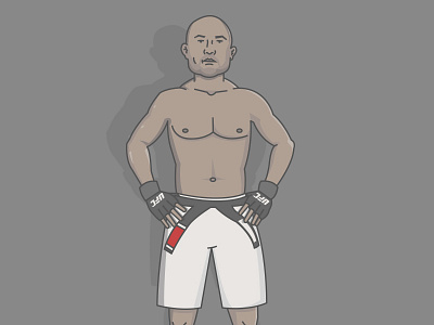 The Prodigy bj penn character doodle illustration mma sketch