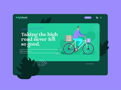 HighRoad Cannabis Delivery eComm branding illustration product design ui ux
