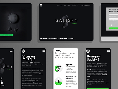 SATISFY by SPOTIFY - LANDING PAGE