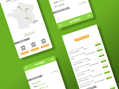 FLIXBUS - GEO TRACKER APP city mapper design figma flixbus mobile tracking transport travel ui ux web webdesign
