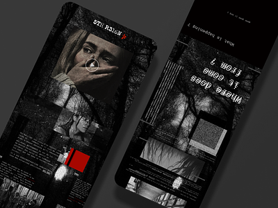 5TH R316N - EXPERIMENTAL LANDING PAGE branding design horror landing page tv show ui ux web design