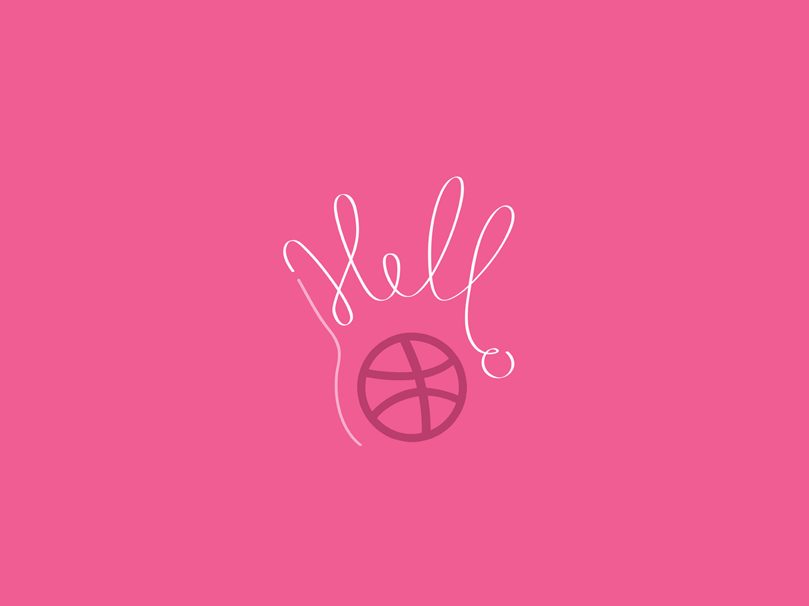 Hello Dribbble!! creative flat hello hello dribble hellodribbble illustration lettering logo minimal typography vector