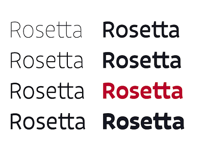 Rosetta Logo 3/3 logo process reversed contrast typeface