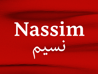 Nassim arabic font nemeth rosetta serif typeface