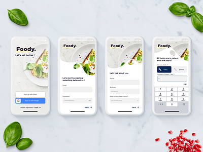 Daily UI Challenge #001 _ Accepted 🔥👊 app branding daily 100 challenge daily ui food food app sketch ui ux ui